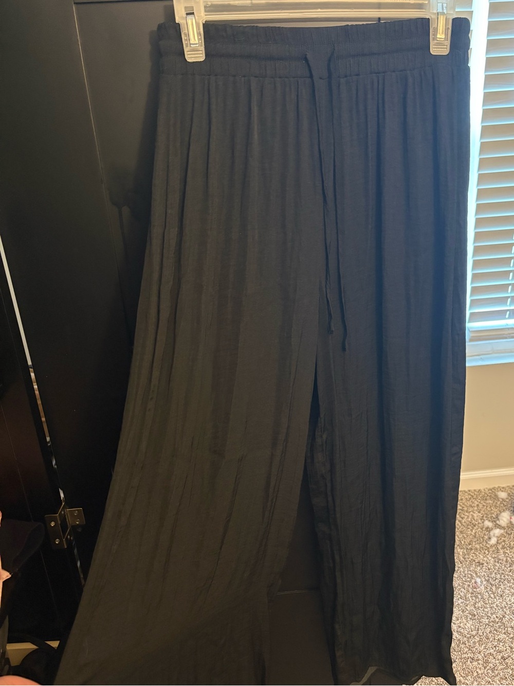 Joie Black Wide-Leg Drawstring Pants for Kids